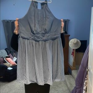 Elegant Gray Halter Top
